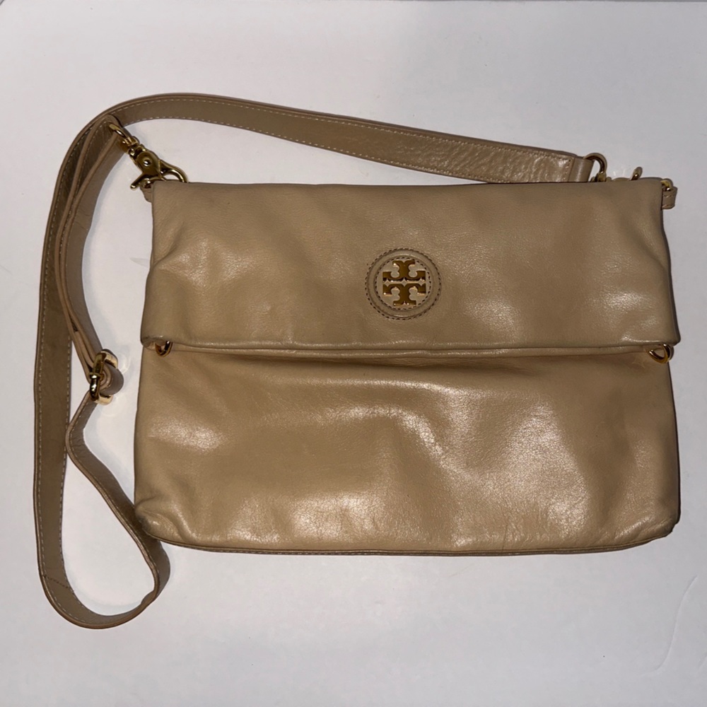 Tory Burch Tan Leather Crossbody Bag
